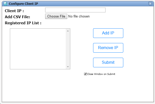 Configure Client IP