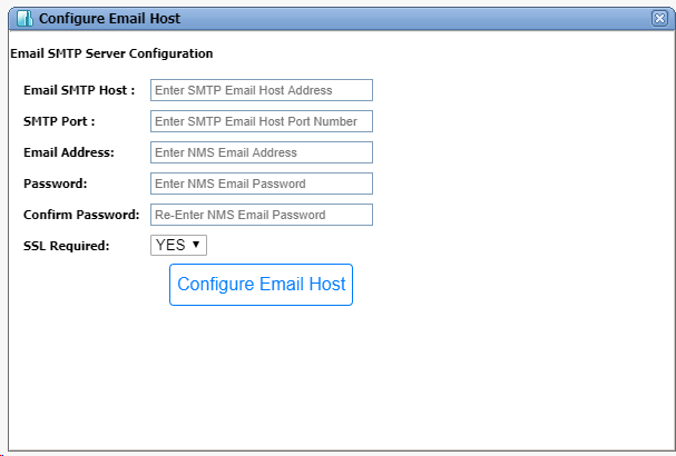 Configure Email Host