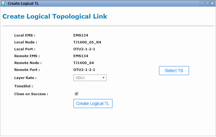 Create Logical Topological Link