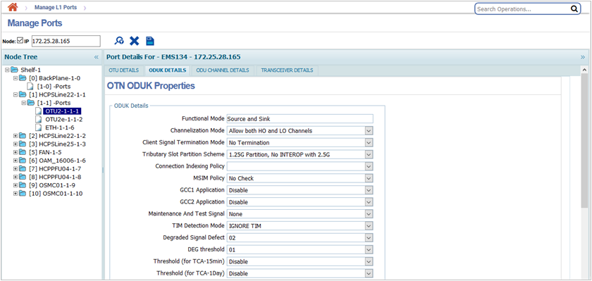 OTN ODUK Properties