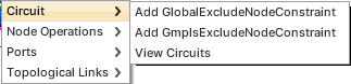 Right click options on Node - Circuits