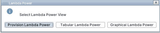 Provision or view Lambda Power