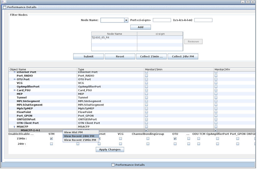 Performance Monitoring on CFP