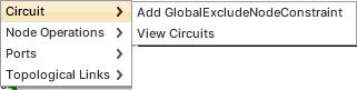 Right click options on Node - Circuits