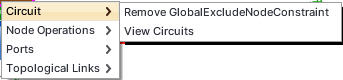 Right click options on Node - Remove GlobalExcludeNodeConstraint