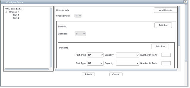 Configure Frame window