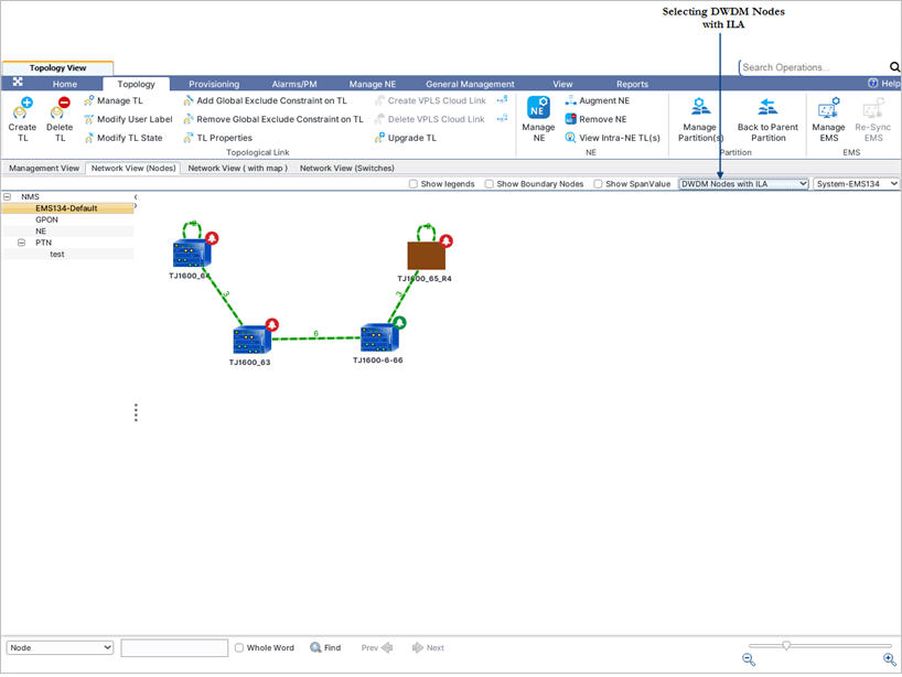 DWDM Nodes with ILA