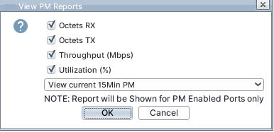 View PM Reports window