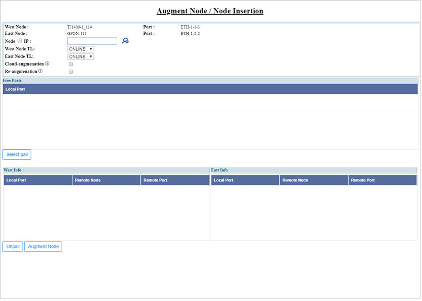 Augment Node window