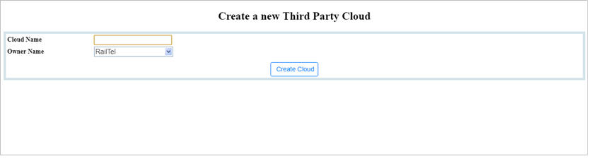 Create a New Third Party Cloud