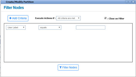 Automatic Selection: Create/Modify Partition window