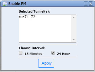 Enable PM window- Tunnel