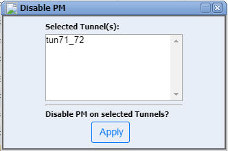 Disable PM window- Tunnel