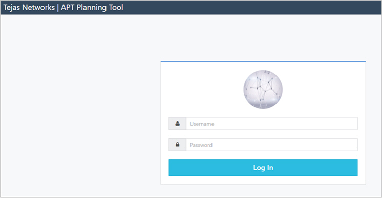 Login page for APT planning tool