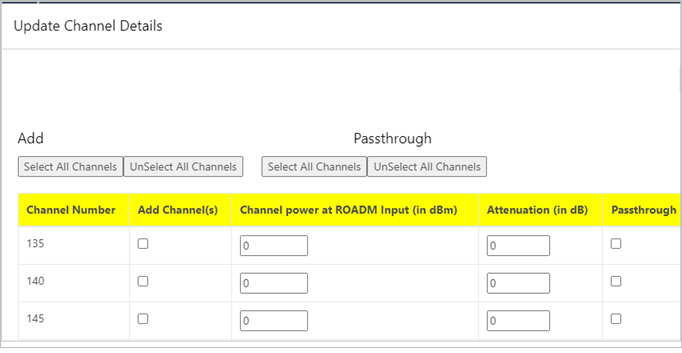 Update channel details